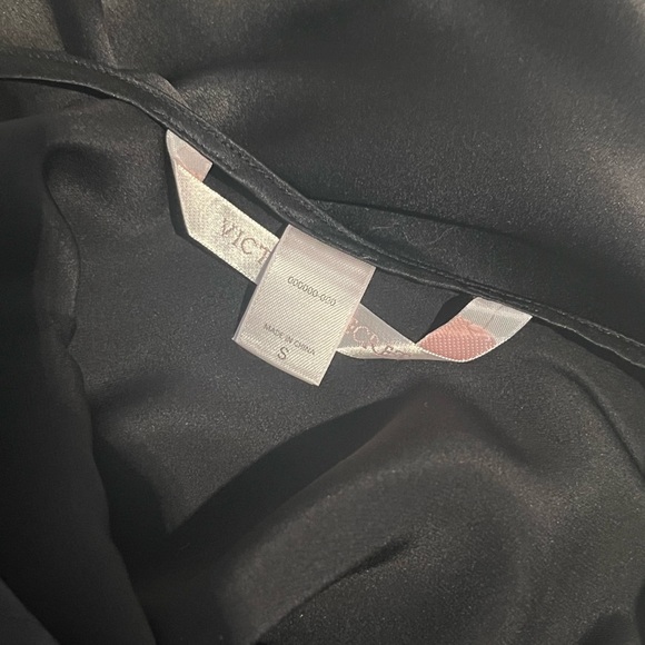 Y2K Victoria’s Secret Black Cowl Neck Silk Slip Dress - Picture 6 of 7